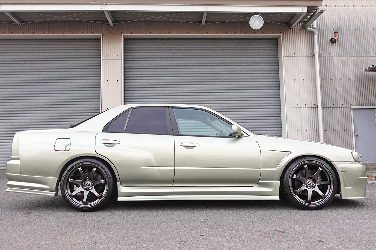 1998 Nissan SKYLINE ER34 25 GT-X TURBO, BNR34 GTR JW0 Millenium Jade Look