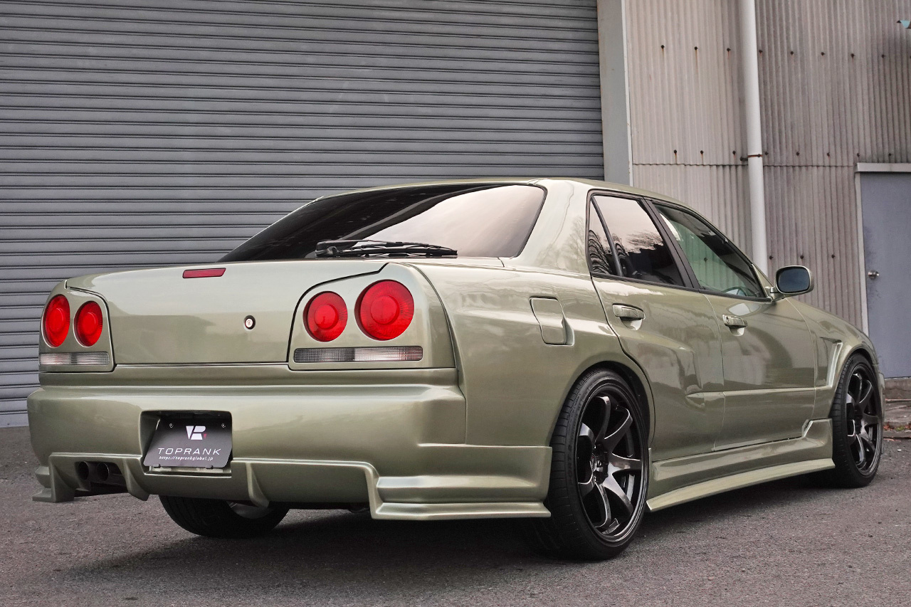1998 Nissan SKYLINE ER34 25 GT-X TURBO, BNR34 GTR JW0 Millenium Jade Look