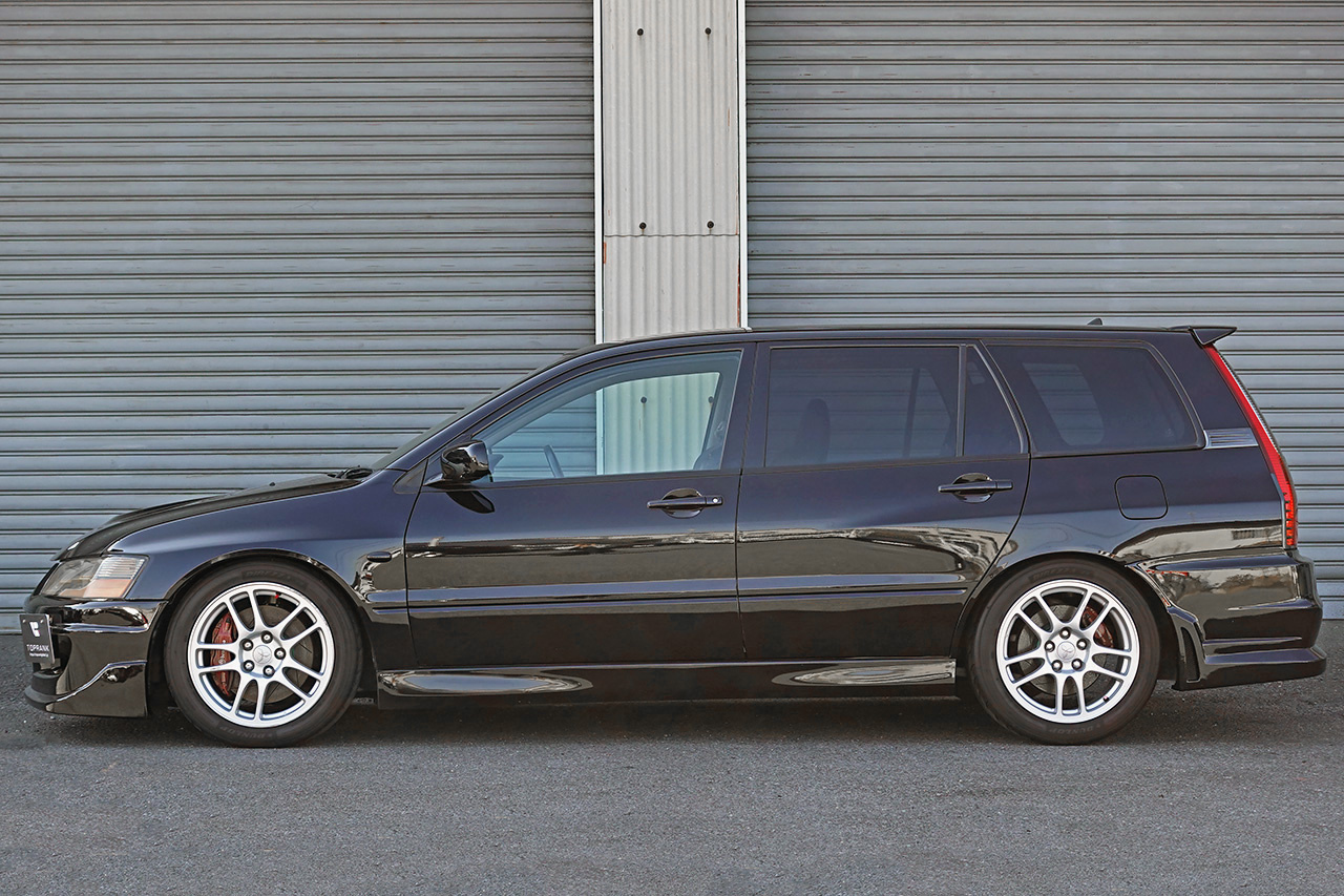 2005 Mitsubishi LANCER EVOLUTION WAGON CT9W EVOLUTION GT, HKS Height Adjustable Coilovers, HKS Catalyzer