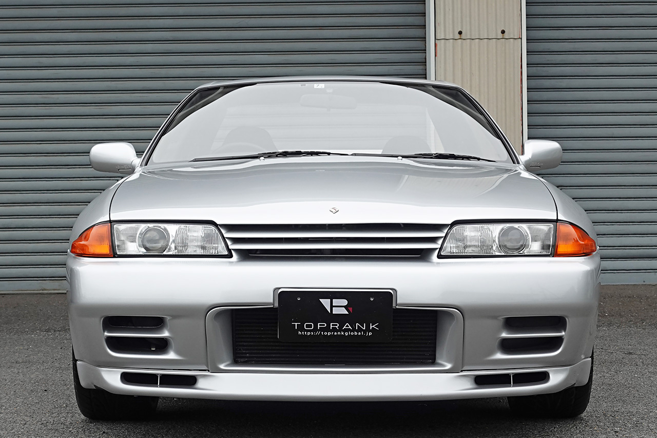 1994 Nissan SKYLINE GT-R BNR32 R32 GTR V-Spec II, KL0 Spark Silver Metallic, 5 Zigen Muffler