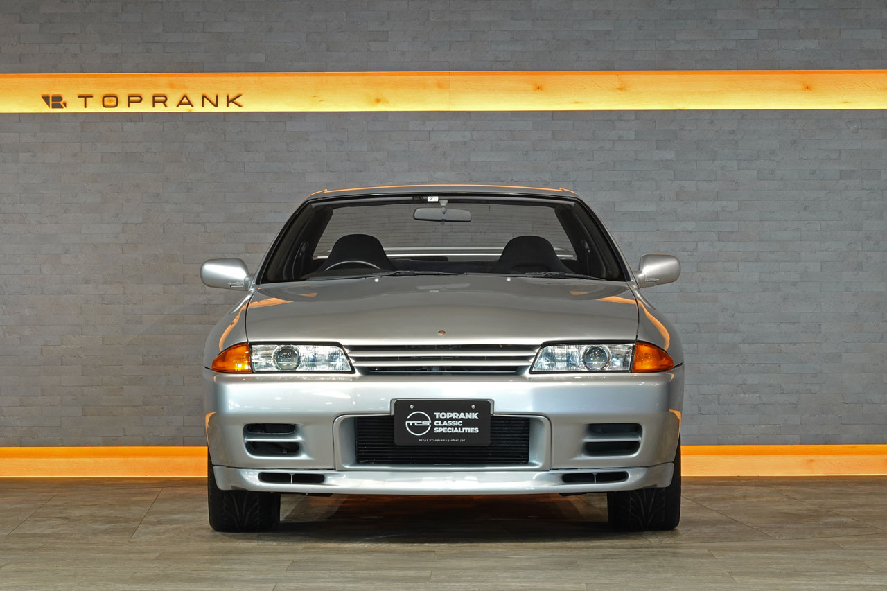1994 Nissan SKYLINE GT-R BNR32 R32 GTR V-Spec II, KL0 Spark Silver Metallic, 5 Zigen Muffler