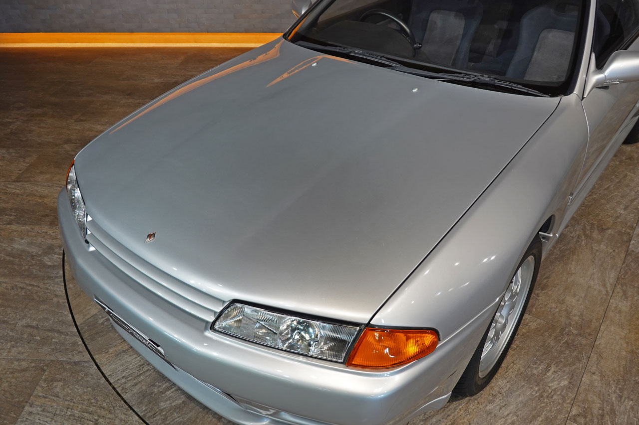 1994 Nissan SKYLINE GT-R BNR32 R32 GTR V-Spec II, KL0 Spark Silver Metallic, 5 Zigen Muffler