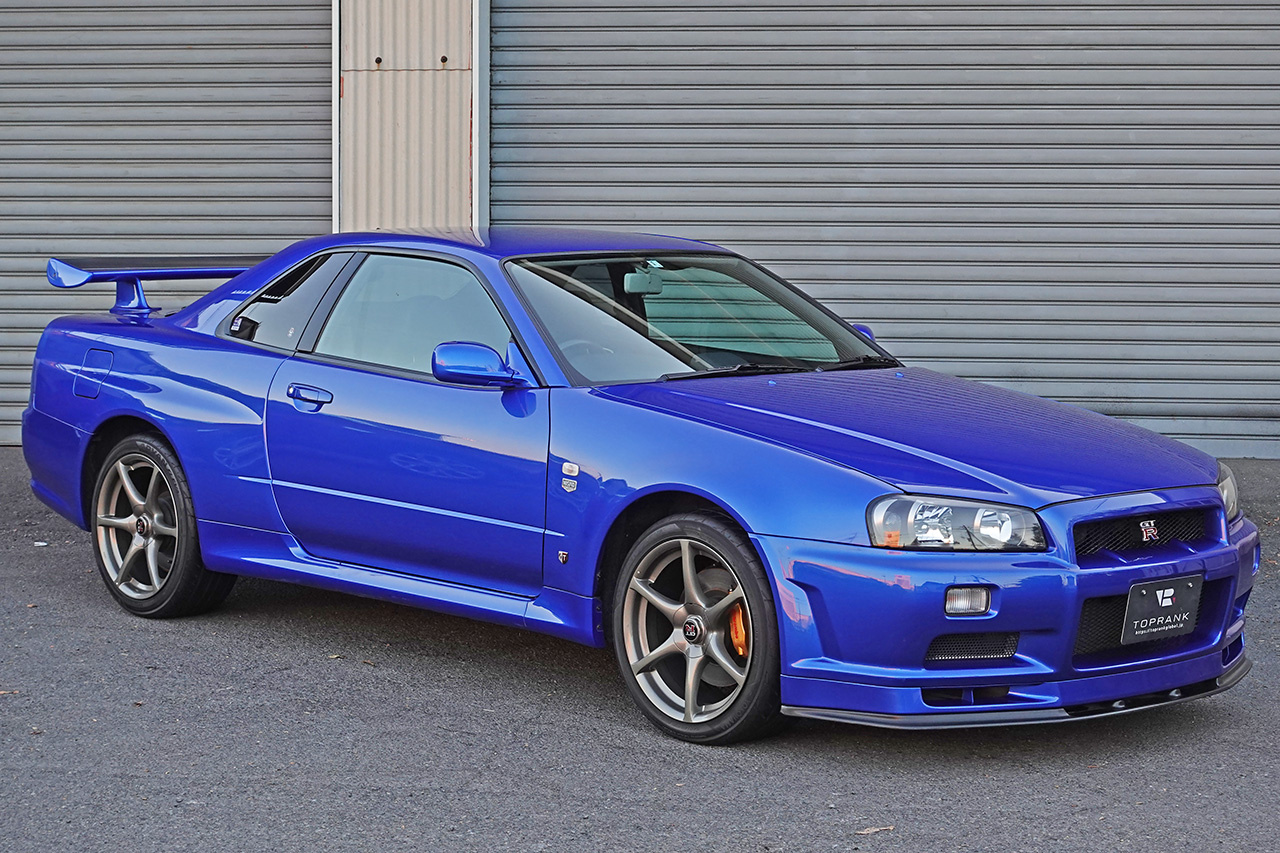 2000 Nissan SKYLINE GT-R BNR34 R34 GTR, TV2 BAYSIDE BLUE, LOW MILEAGE