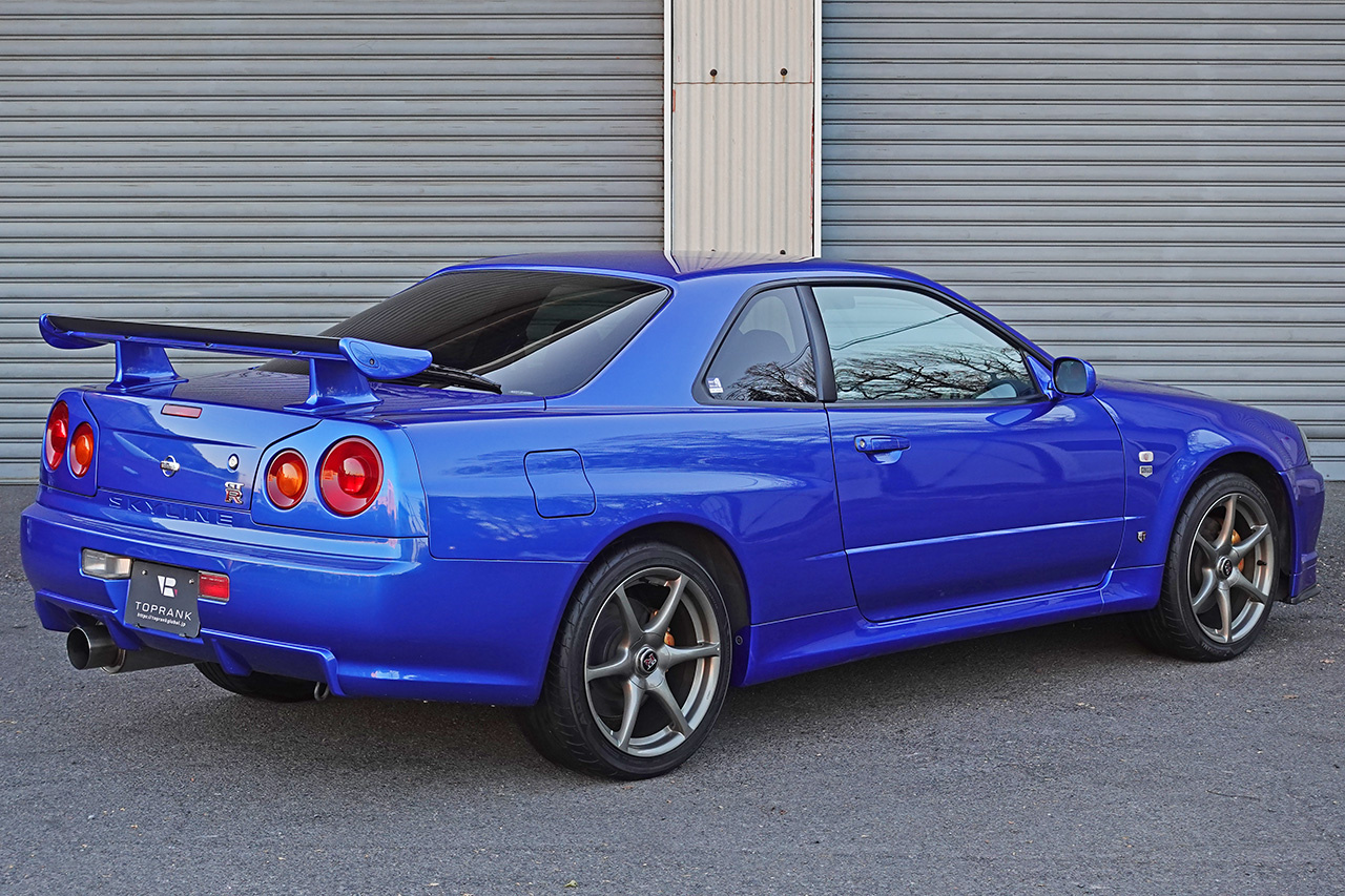 2000 Nissan SKYLINE GT-R BNR34 R34 GTR, TV2 BAYSIDE BLUE, LOW MILEAGE