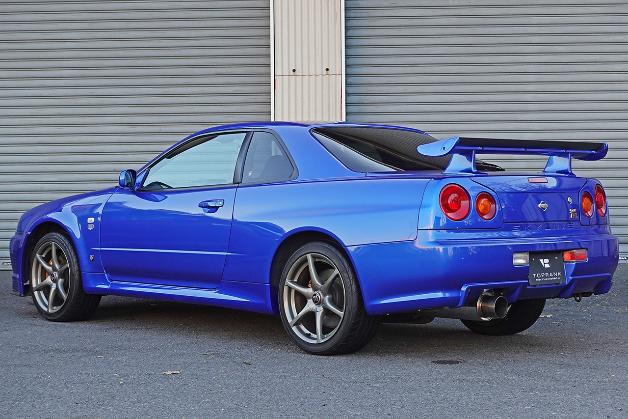 2000 Nissan SKYLINE GT-R BNR34 R34 GTR, TV2 BAYSIDE BLUE, LOW MILEAGE