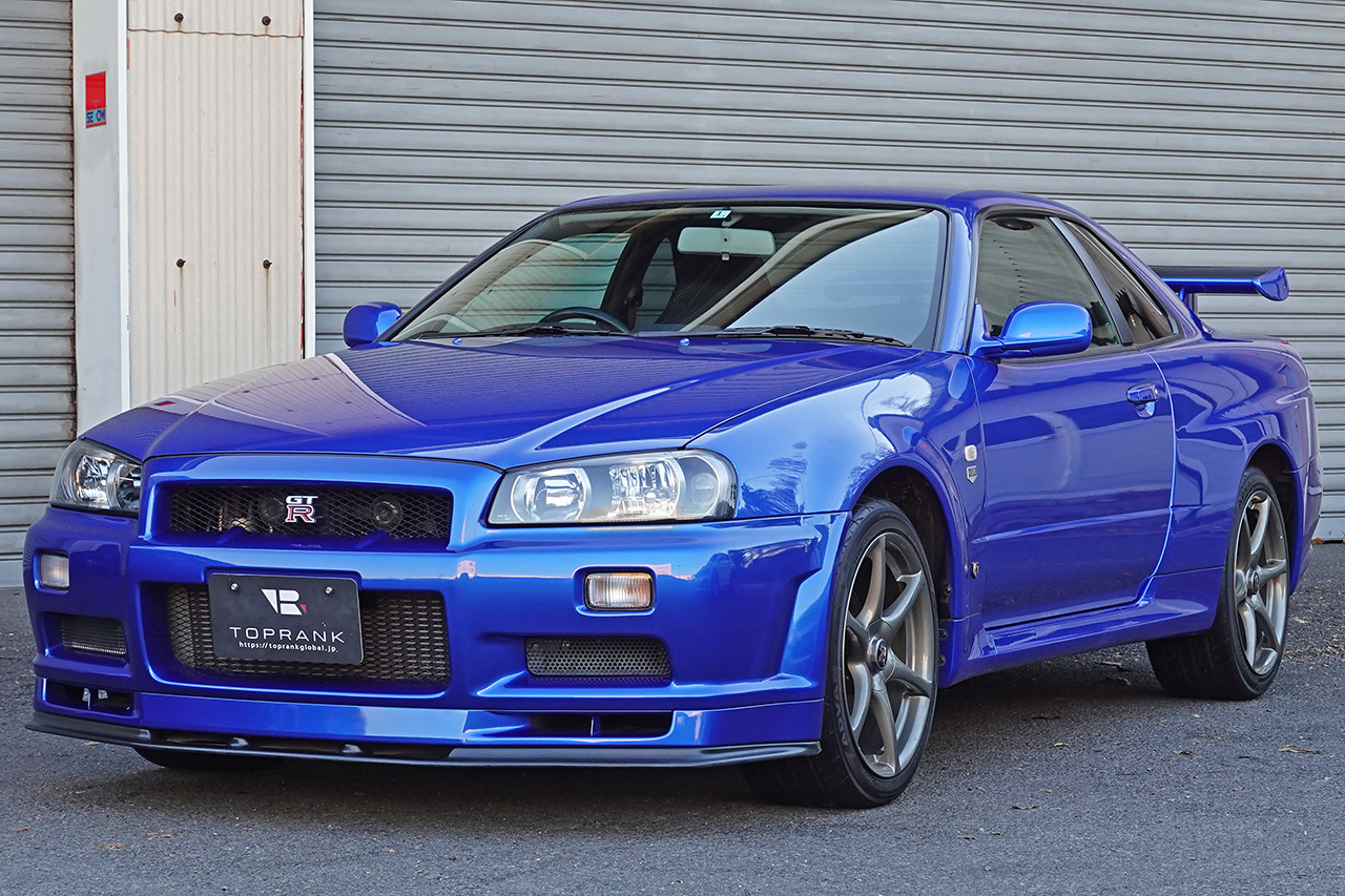 2000 Nissan SKYLINE GT-R BNR34 R34 GTR, TV2 BAYSIDE BLUE, LOW MILEAGE