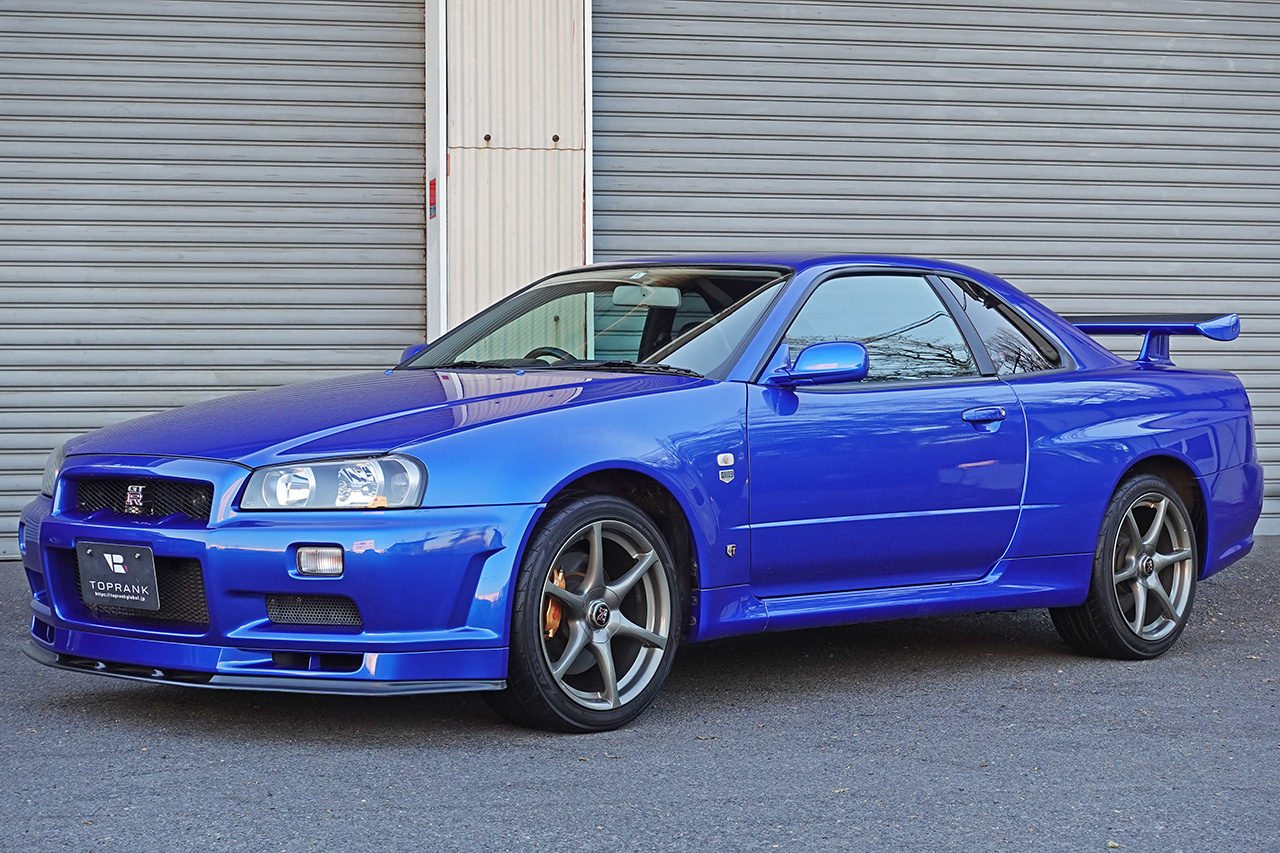 2000 Nissan SKYLINE GT-R BNR34 R34 GTR, TV2 BAYSIDE BLUE, LOW MILEAGE