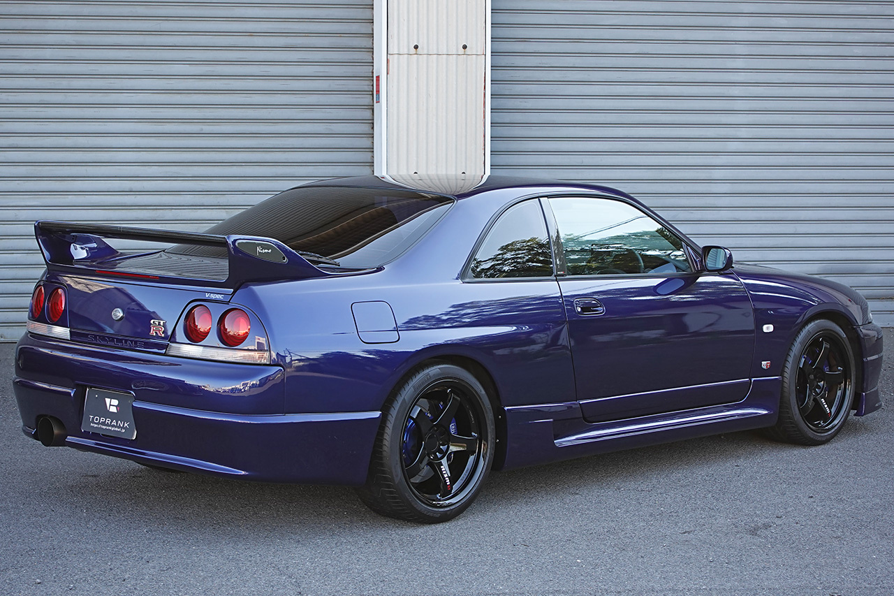 1996 Nissan SKYLINE GT-R BCNR33 R33 GT-R V-SPEC BN6 Deep Marine Blue, Tomei 2.8L Stroker kit, Nismo Aero Kit, Endless Brakes