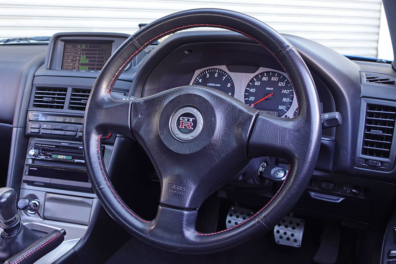 1999 Nissan SKYLINE GT-R BNR34 R34 Skyline GT-R V-SPEC, LOW KM's, TV2 Bayside Blue, NISMO LMGT4 18 Inch Wheels