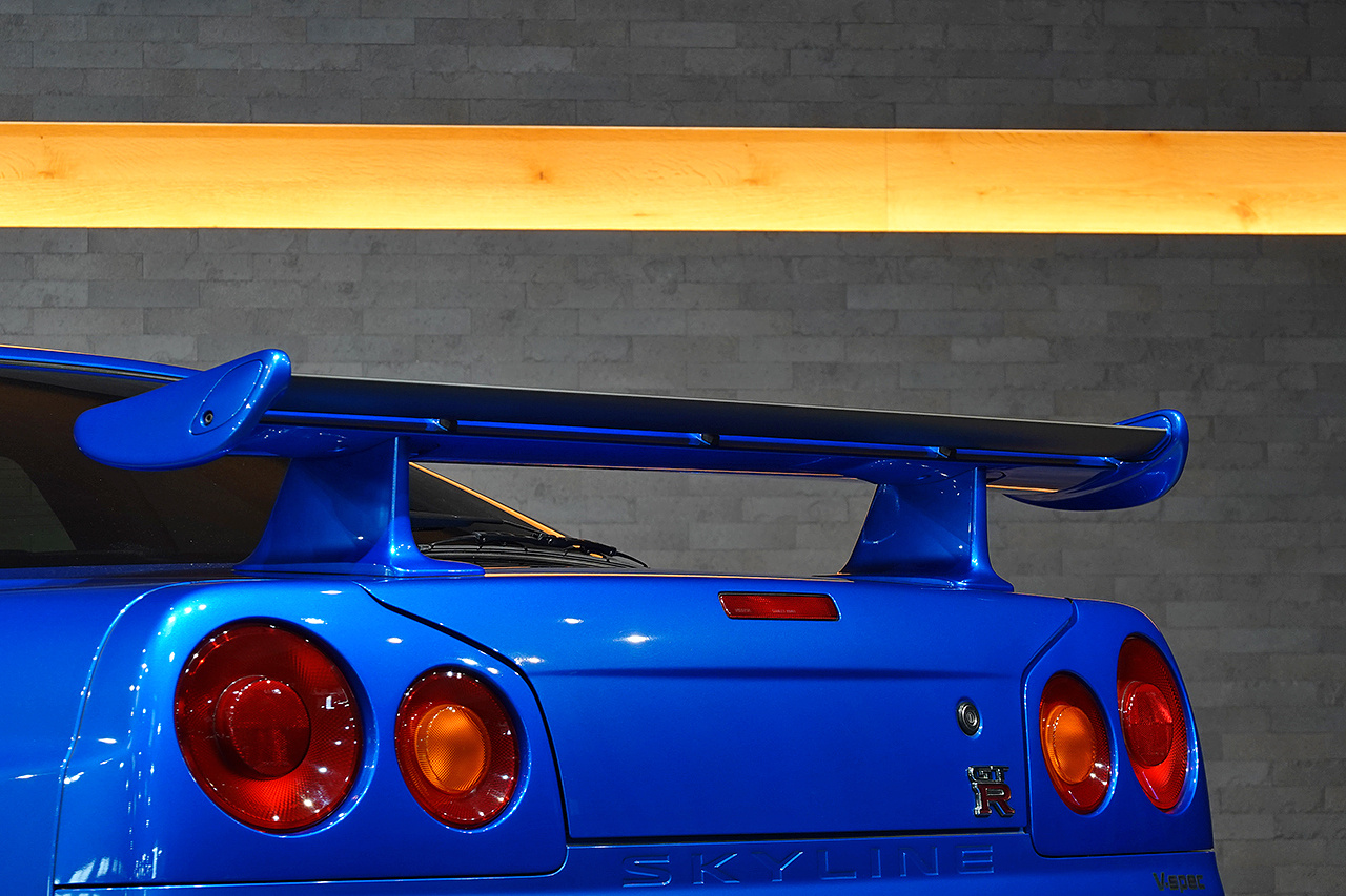 1999 Nissan SKYLINE GT-R BNR34 R34 Skyline GT-R V-SPEC, LOW KM's, TV2 Bayside Blue, NISMO LMGT4 18 Inch Wheels