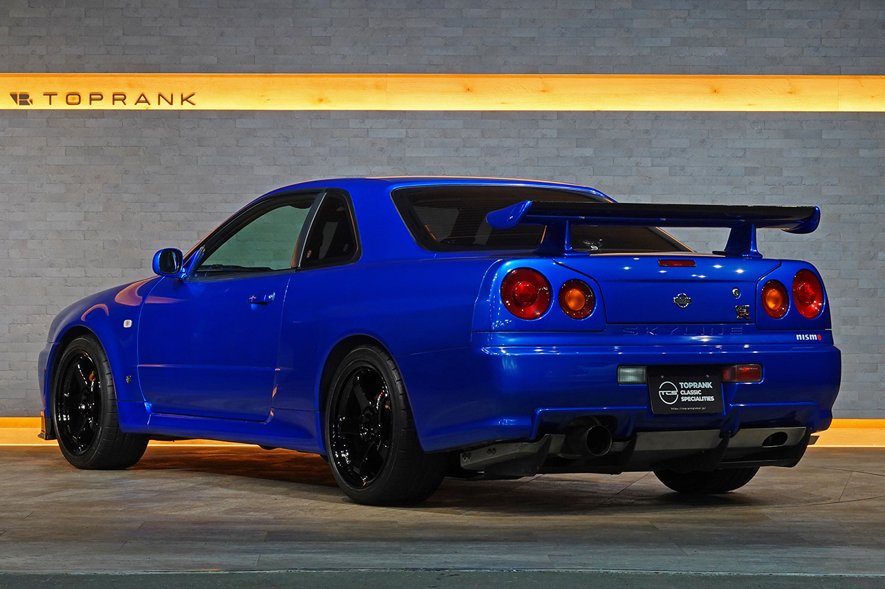 2000 Nissan SKYLINE GT-R BNR34 R34 GT-R, LOW MILEAGE, HKS Upgraded Turbos, NISMO LM-GT4 18 Inch Wheels, APM Rear Wing