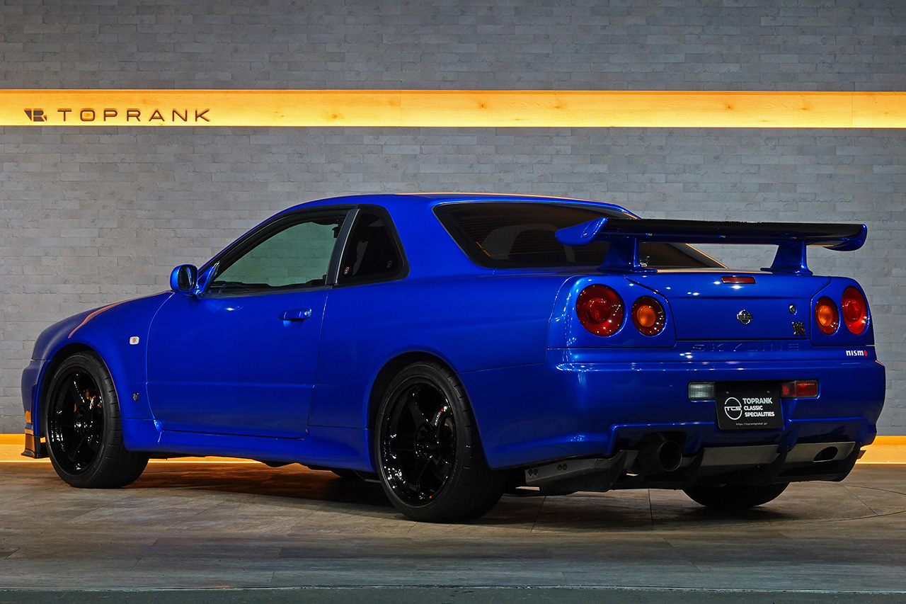 2000 Nissan SKYLINE GT-R BNR34 R34 GT-R, LOW MILEAGE, HKS Upgraded Turbos, NISMO LM-GT4 18 Inch Wheels, APM Rear Wing