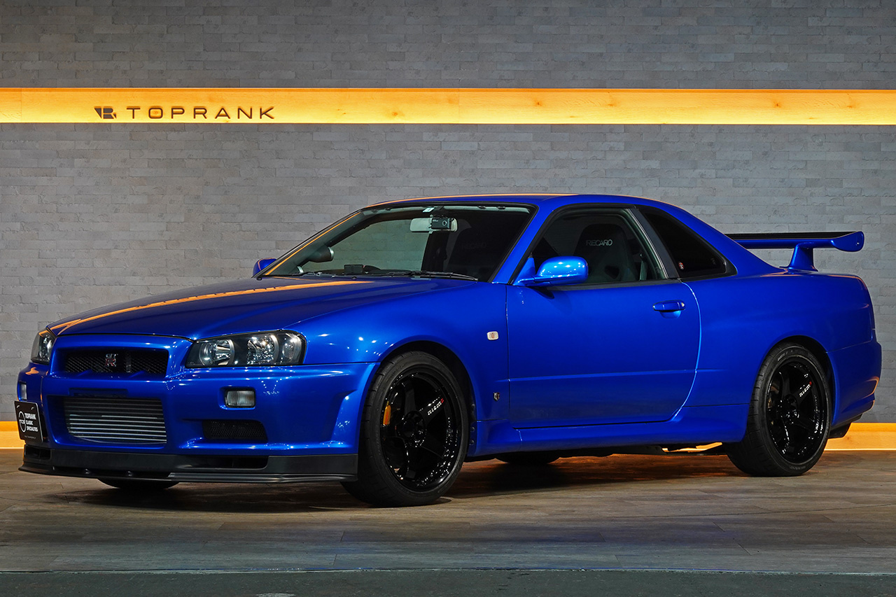 2000 Nissan SKYLINE GT-R BNR34 R34 GT-R, LOW MILEAGE, HKS Upgraded Turbos, NISMO LM-GT4 18 Inch Wheels, APM Rear Wing