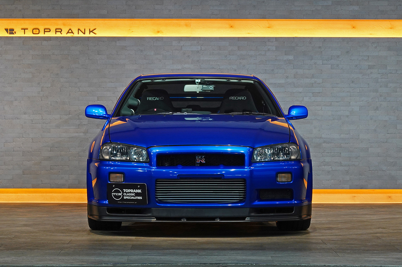 2000 Nissan SKYLINE GT-R BNR34 R34 GT-R, LOW MILEAGE, HKS Upgraded Turbos, NISMO LM-GT4 18 Inch Wheels, APM Rear Wing