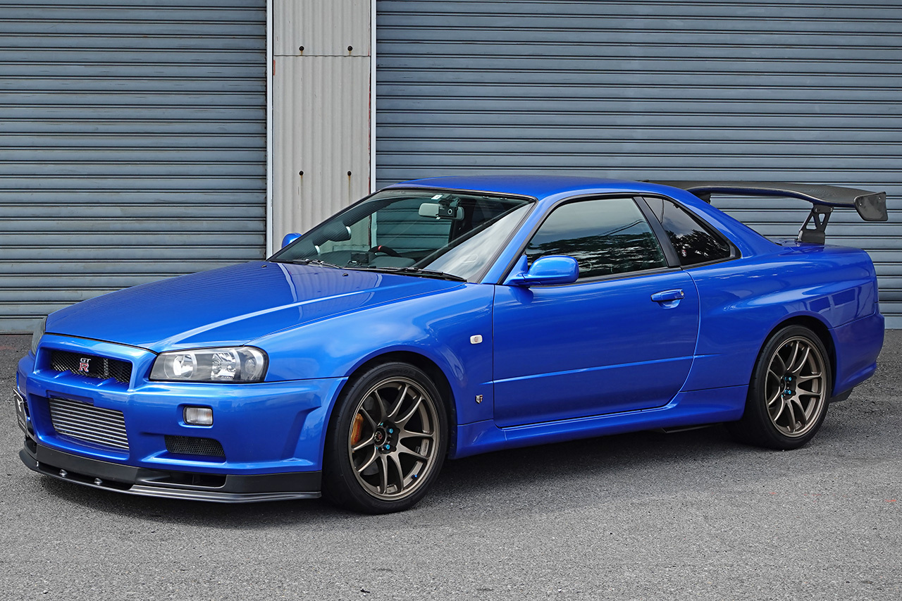 2000 Nissan SKYLINE GT-R BNR34 R34 GT-R, LOW MILEAGE, HKS Upgraded Turbos, Aftermarket 3D GT Wing