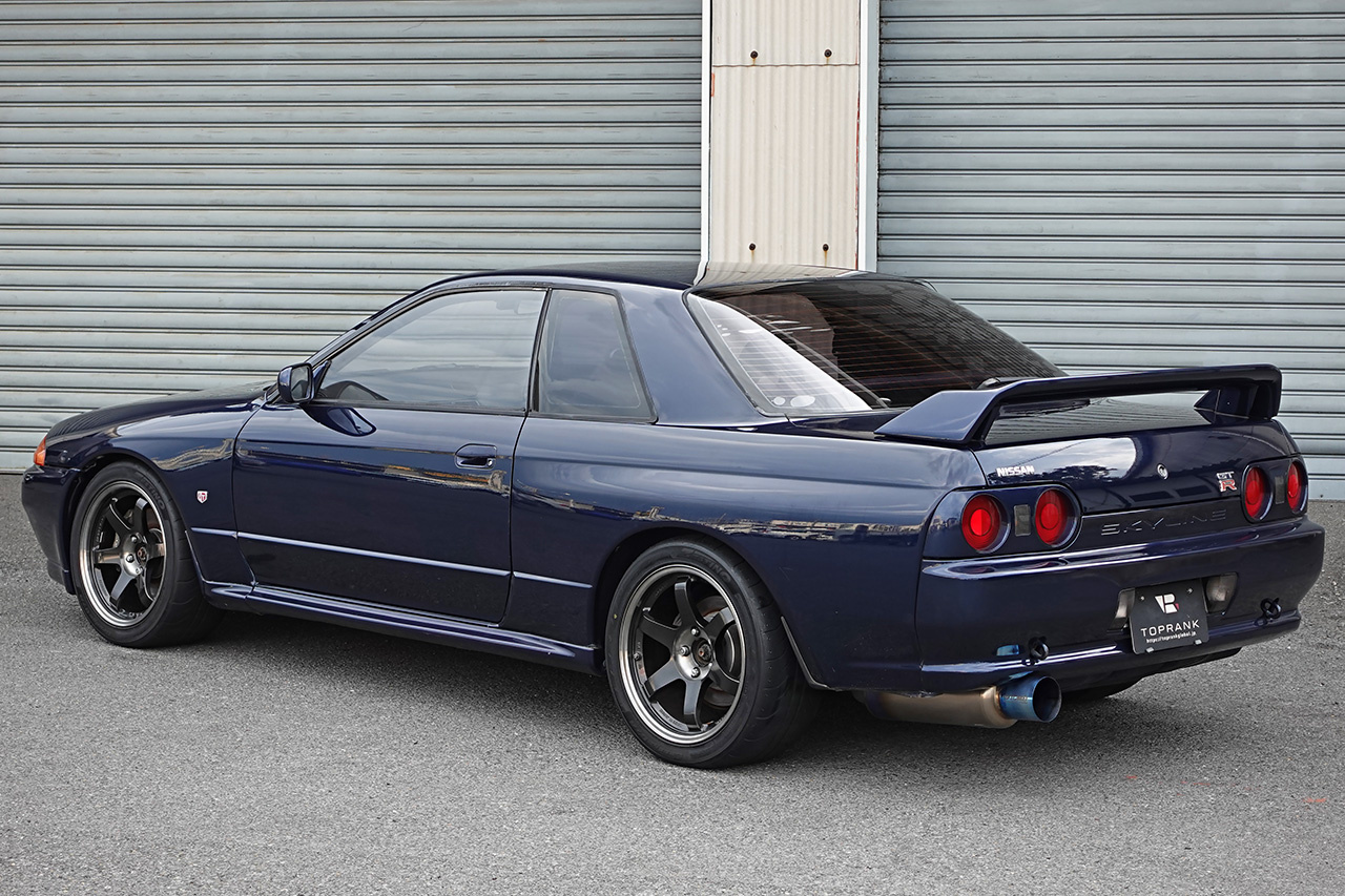 1990 Nissan SKYLINE GT-R BNR32 R32 GT-R, TH1 Dark Blue Pearl, RAYS Volk Racing TE37SL 17inch Wheels