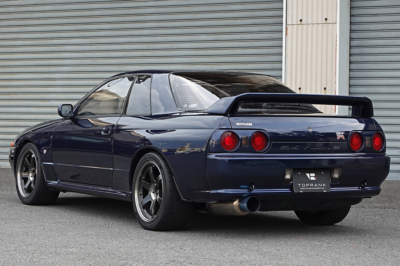 1990 Nissan SKYLINE GT-R BNR32 R32 GT-R, TH1 Dark Blue Pearl, RAYS Volk Racing TE37SL 17inch Wheels