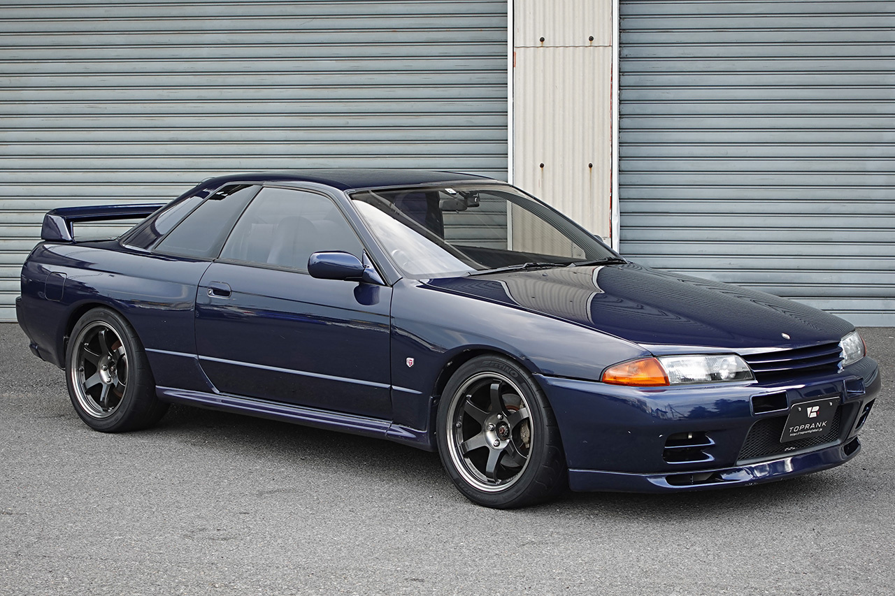 1990 Nissan SKYLINE GT-R BNR32 R32 GT-R, TH1 Dark Blue Pearl, RAYS Volk Racing TE37SL 17inch Wheels