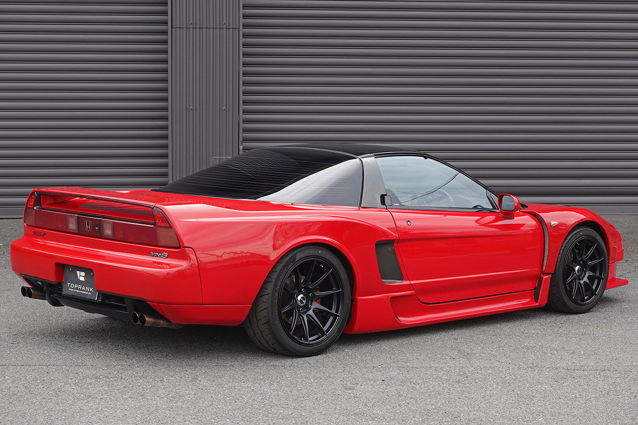 1991 Honda NSX NA1 NSX, Aftermarket Overfenders, GT-ONE Muffler, Argosta Height Adjustable Coilovers