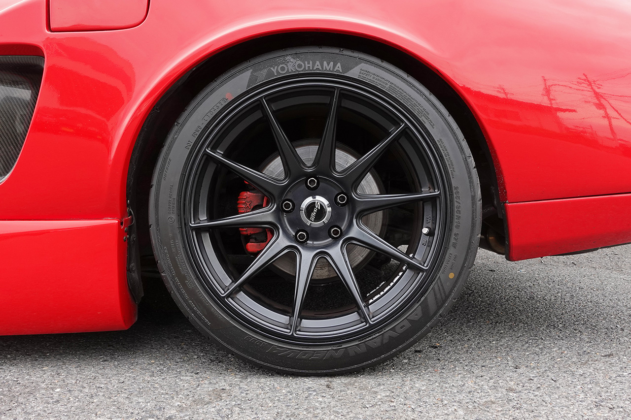 1991 Honda NSX NA1 NSX, Aftermarket Overfenders, GT-ONE Muffler, Argosta Height Adjustable Coilovers