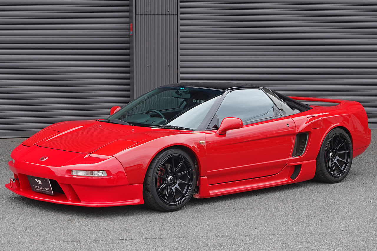 1991 Honda NSX NA1 NSX, Aftermarket Overfenders, GT-ONE Muffler, Argosta Height Adjustable Coilovers