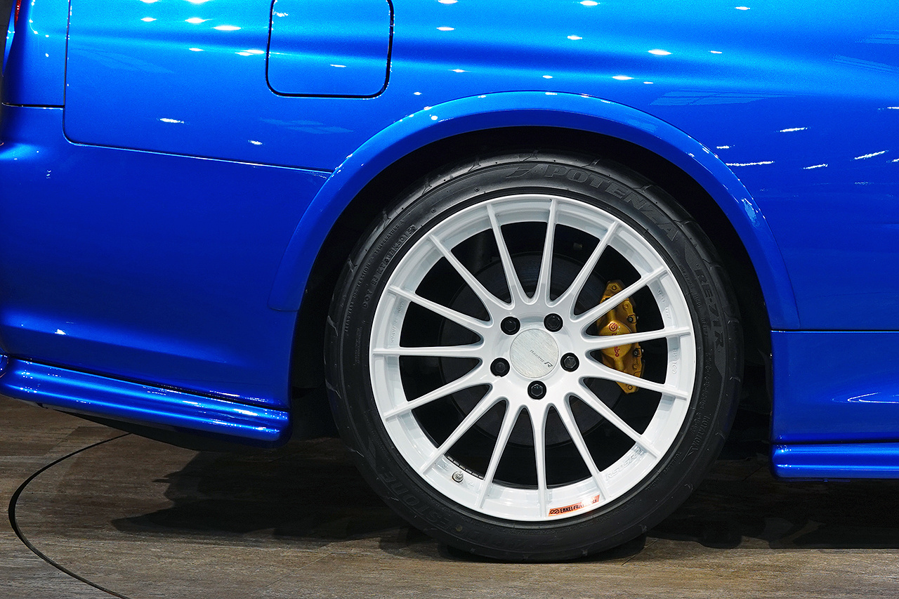 1999 Nissan SKYLINE GT-R BNR34 R34 Skyline GT-R V-Spec, TV2 Bayside Blue, Nismo S-Tune Front Bumper, Enkei 18 Inch Wheels